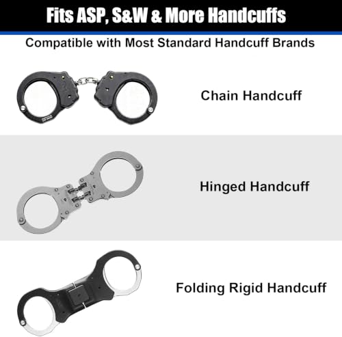 GUN & FLOWER Handcuff Pouch for ASP & S&W - Tactical Duty Belt Holder