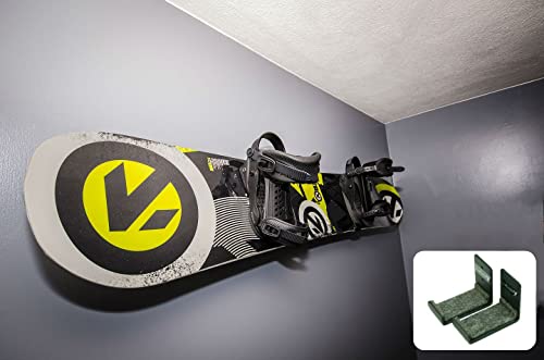 Snowboard Wall Mount Rack - Heavy Duty Storage - Black, Medium