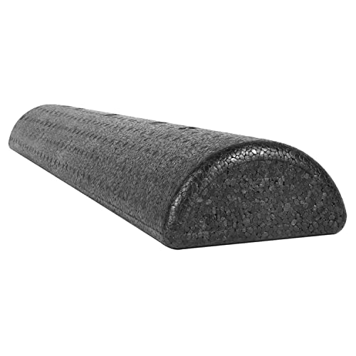 High-Density Half-Round Foam Roller, 6" x 36" for Muscle Recovery