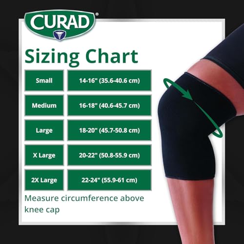 Knee Support Brace for Men & Women - Elastic Compression, Small