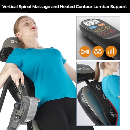 Advanced Heat and Massage Inversion Table - Light Gray