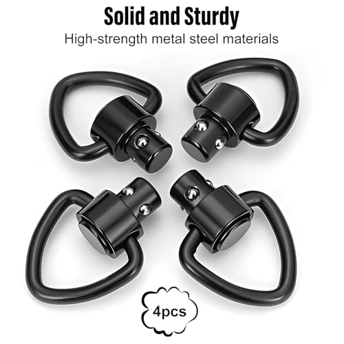 Quick Detach Sling Swivel Attachments - 4 Pcs 1" Heavy Duty