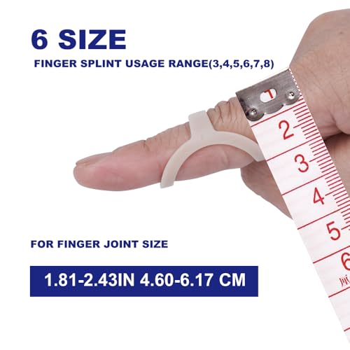Waterproof Finger Splints for Arthritis - 6 Sizes (3-8)