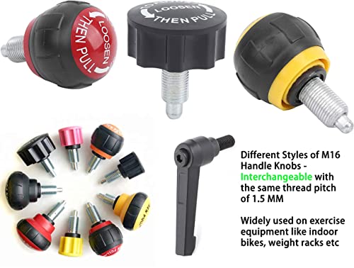 M16 Pull-Up Spring Pin Knob for Most Exercise Bikes – 1 Pack