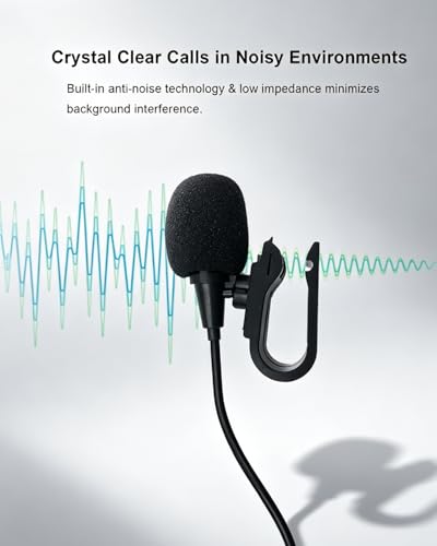 3.5mm Car Microphone with Noise Reduction for Stereo Systems