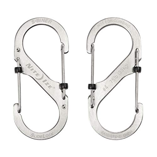 Stainless Steel Dog Leash Carabiner Clip - SlideLock Pet S-Biner