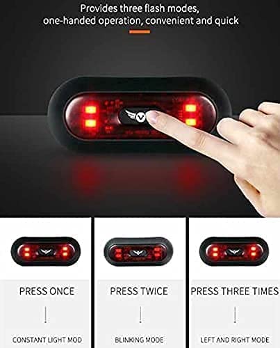 VERSATTA Helmet Light Version 1 - USB Rechargeable LED Motorcycle & Bike Rear Safety Light