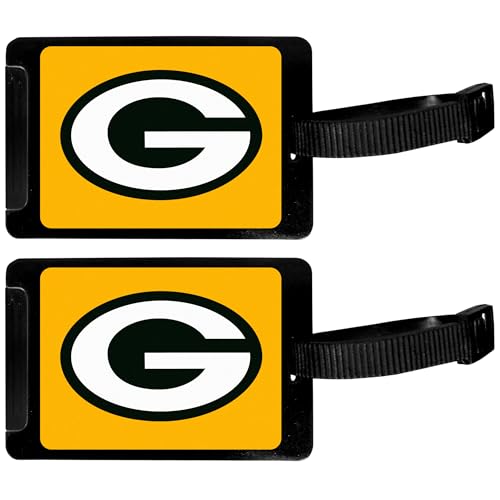 Green Bay Packers Luggage Tag Set - 2 Pack, Black
