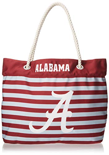 Nautical Stripe Tote Beach Bag - Alabama Crimson Tide