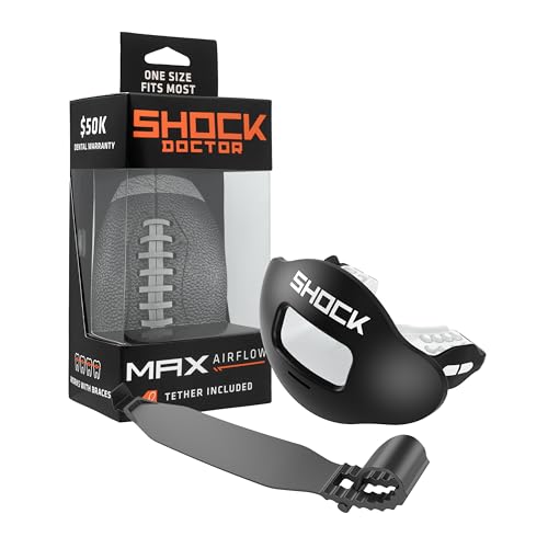 Max Airflow Mouth Guard for Football - Adult & Youth, Breathable Design