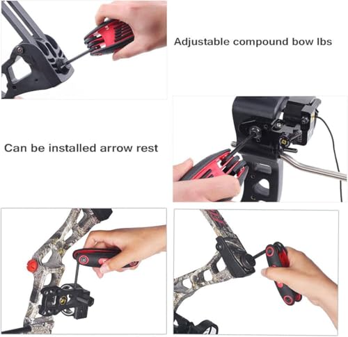 Archery Multi Wrench Tool - 9-in-1 Foldable Hex Wrench - Red