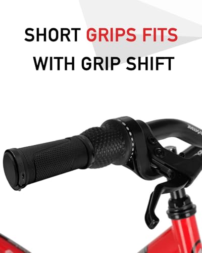 Ergonomic Soft Rubber Bike Handlebar Grips - Long/Short Versions