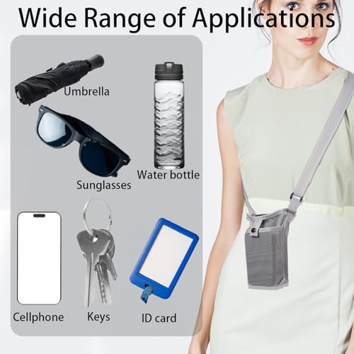 Portable Water Bottle Holder with Adjustable Strap - 2 Pack