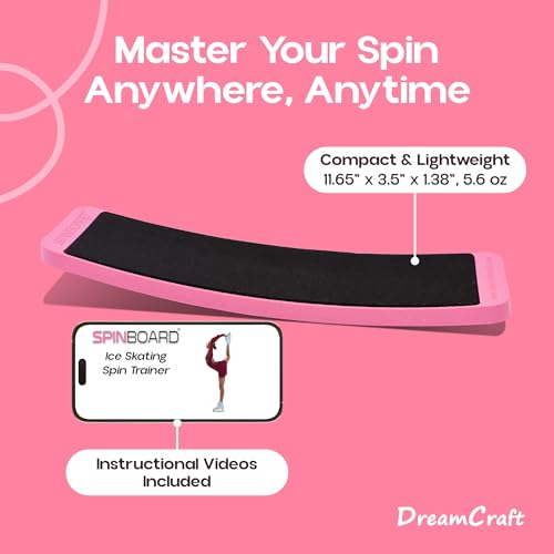 Figure Skating Spinner Board for Off-Ice Training - Pink