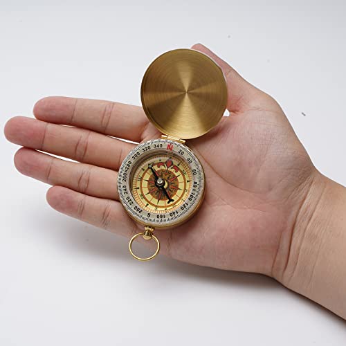 Classic Portable Pocket Compass for Hiking & Outdoor Activities