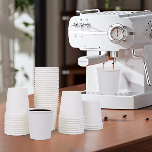 SIUQ 1200 Pack 3 oz Disposable Paper Cups - Small Mouthwash, Drink & Bathroom Cups