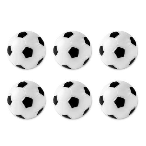 Mini Foosball Balls - 6 Pack Durable Soccer Balls