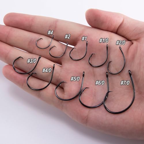 Circle Hooks 1X Strong - 30 Pack | Freshwater & Saltwater #1/0