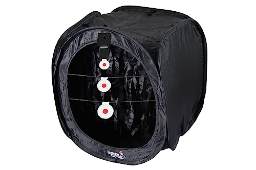 Portable Airsoft Target Tent - Black Large with 3 Targets