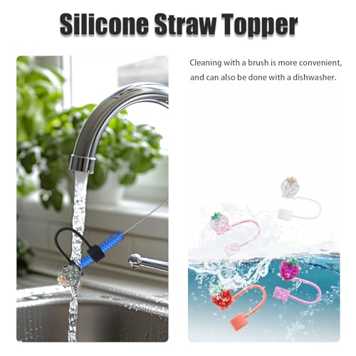Strawberry Silicone Straw Topper for Stanley Cup - 10mm