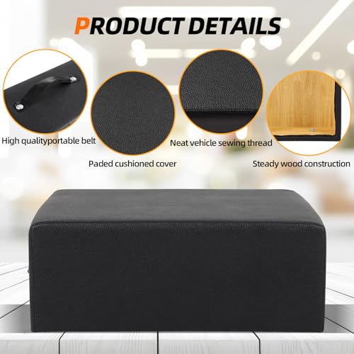 Portable Pilates Reformer Sitting Box - Non-Slip Black