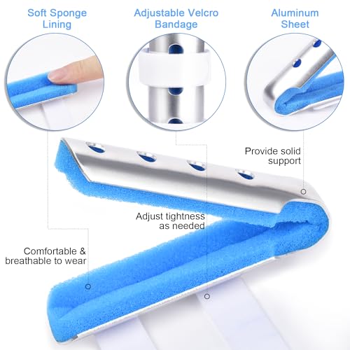 Finger Splint - 2 Pack Large Size Finger Brace for Joint Protection