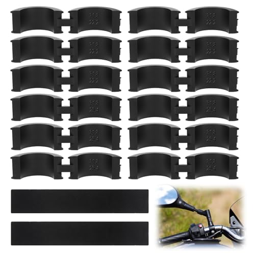 Bicycle Handlebar Spacers - 12 Pcs Anti-Vibration Rubber Gaskets