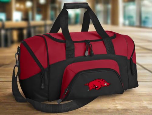 Small Arkansas Razorbacks Gym Duffel Bag - Compact Travel Bag