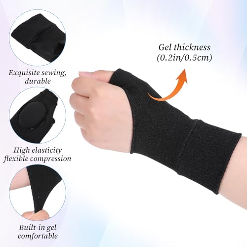 Compression Arthritis Gloves for Pain Relief - 2 Pcs Fingerless