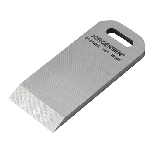 JORGENSEN Mini Block Plane Blade - for Mini Wood Planer, Professional Level O1 Steel Blade, High Hardness & Long Edge Retention, 3mm Thickness Replacement Blade