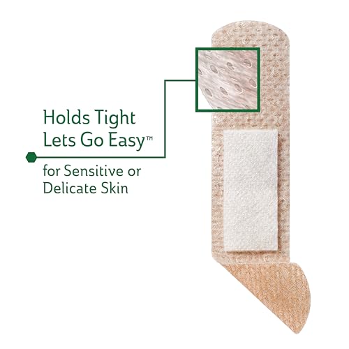 Silicone Bandages for Sensitive Skin - 20 Count, 0.75" x 3"
