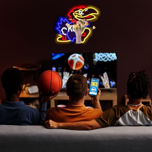 Dimmable University Basketball Team Neon Sign Light - 14.1x12.4in
