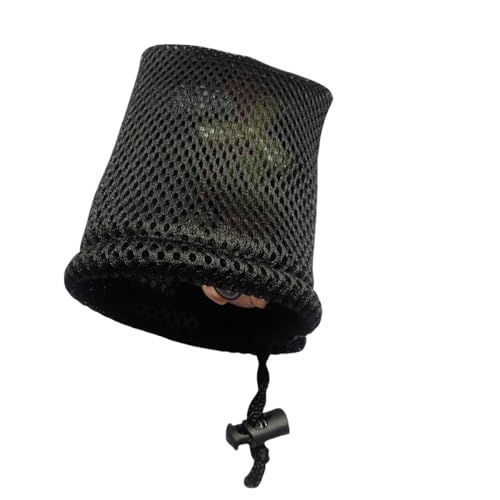 Nylon Mesh Drawstring Bags - Small Storage Pouches, 6 Pack