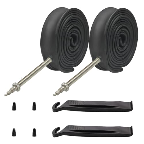 2PCS Heavy Duty Road Bike Inner Tubes 700x23/25C Presta Valve 80mm