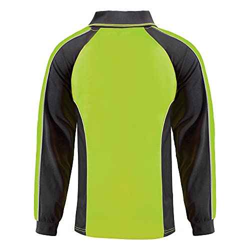 Safety Shirt High Visibility Short Long Sleeve Reflective Polo Shirts, Work T Shirts for Men Construction