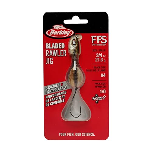 Bladed Rawler Jig - Flashy Fish Head / 3/4 oz - 1/0 Hook Size