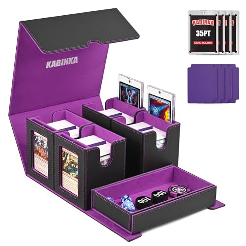 5-in-1 Modular Card Deck Box for 400+ Double-Sleeved Cards