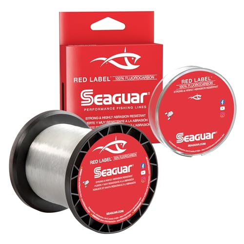 Seaguar Red Label Fluorocarbon Fishing Line 17lb / 200yds - Clear, Heavy-Duty
