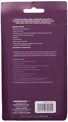 Extra Large Foam Hair Rollers - 8 Count Pack - Soft & Comfortable