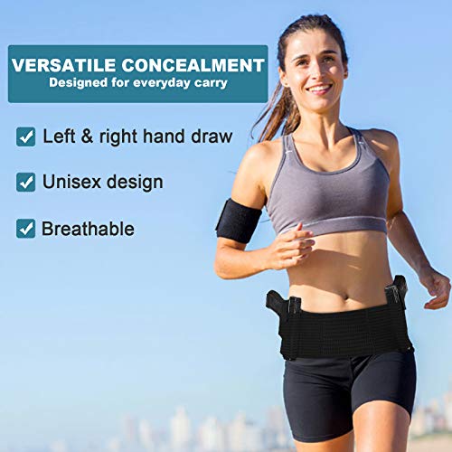 Belly Band Holster for Concealed Carry - Fits 37.4" to 51.2" Waist
