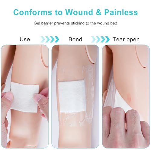 Calcium Alginate Wound Dressing Pads - 2x2 Inch, 7 Count