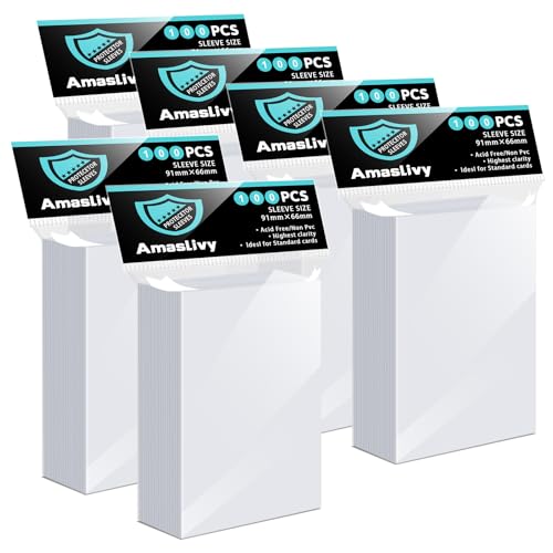 600 Count Trading Card Sleeves - Matte Clear Standard Size Protectors