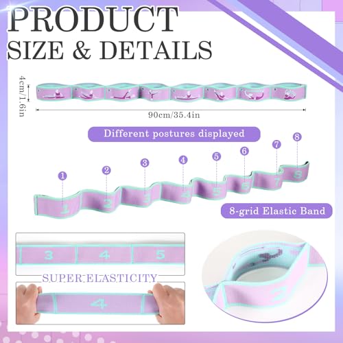 Kids Stretch Strap for Gymnastics & Ballet - Purple