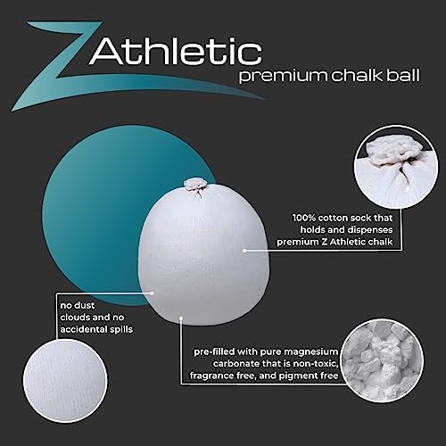2oz Gym Chalk Ball for Rock Climbing, Weightlifting & Gymnastics
