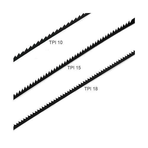 FOXBC 5 Inch Scroll Saw Blade Pin End, (10/15/18 TPI - 36 Pack)