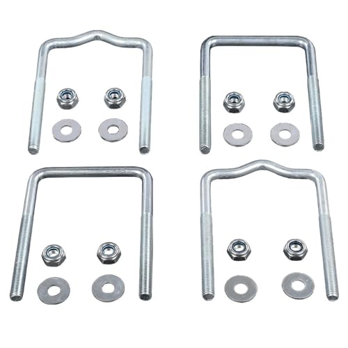 G-PLUS Boat Trailer Guide Pole Mounting Kit | Universal Galvanized U Bolts, AMZ Delivery