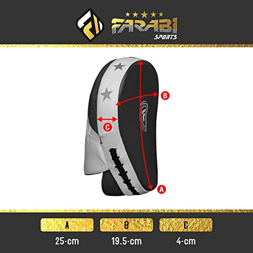 Farabi Sports Boxing Pads - Curved Mitts for Muay Thai, Kickboxing Training