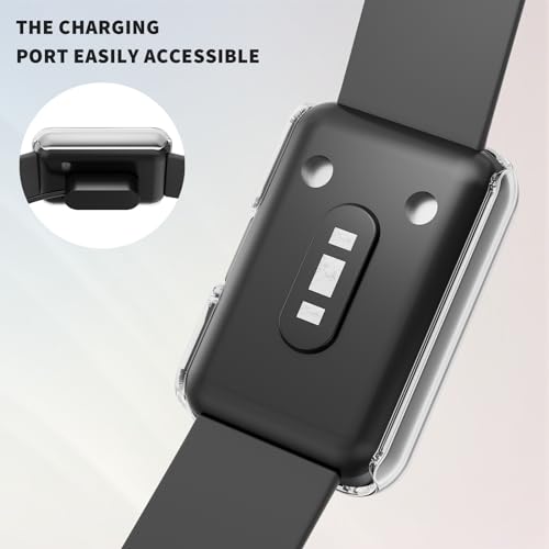 Screen Protector Case for Samsung Galaxy Fit 3 - 4-Pack, Black/Silver/Navy Blue/Clear
