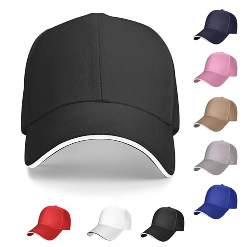 Custom Personalized Baseball Cap - Add Your Own Photo Text Logo - Black