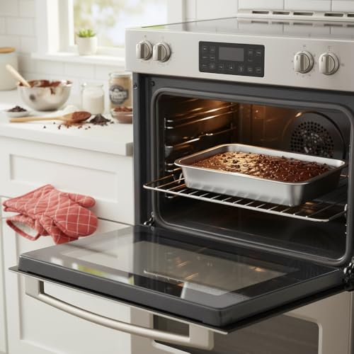 Onlyfire 15.5x11.6x2.7in Stainless Steel Deep Baking Pan – Oven & Stovetop Safe